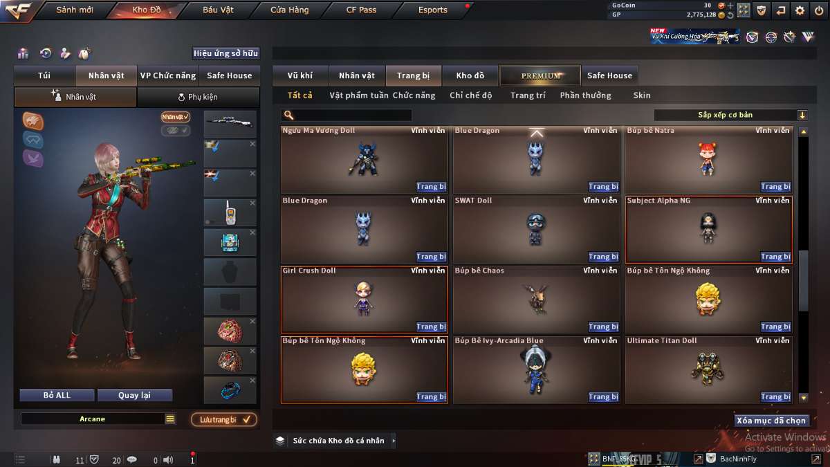 shop acc cf uy tin gia re